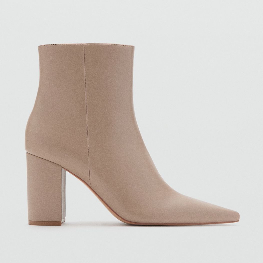 Ankle Boots With Block Heel - Women | Mango United Kingdom