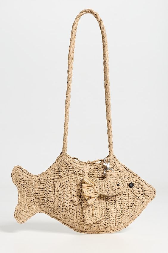 Raffia Fish Bag - Natural