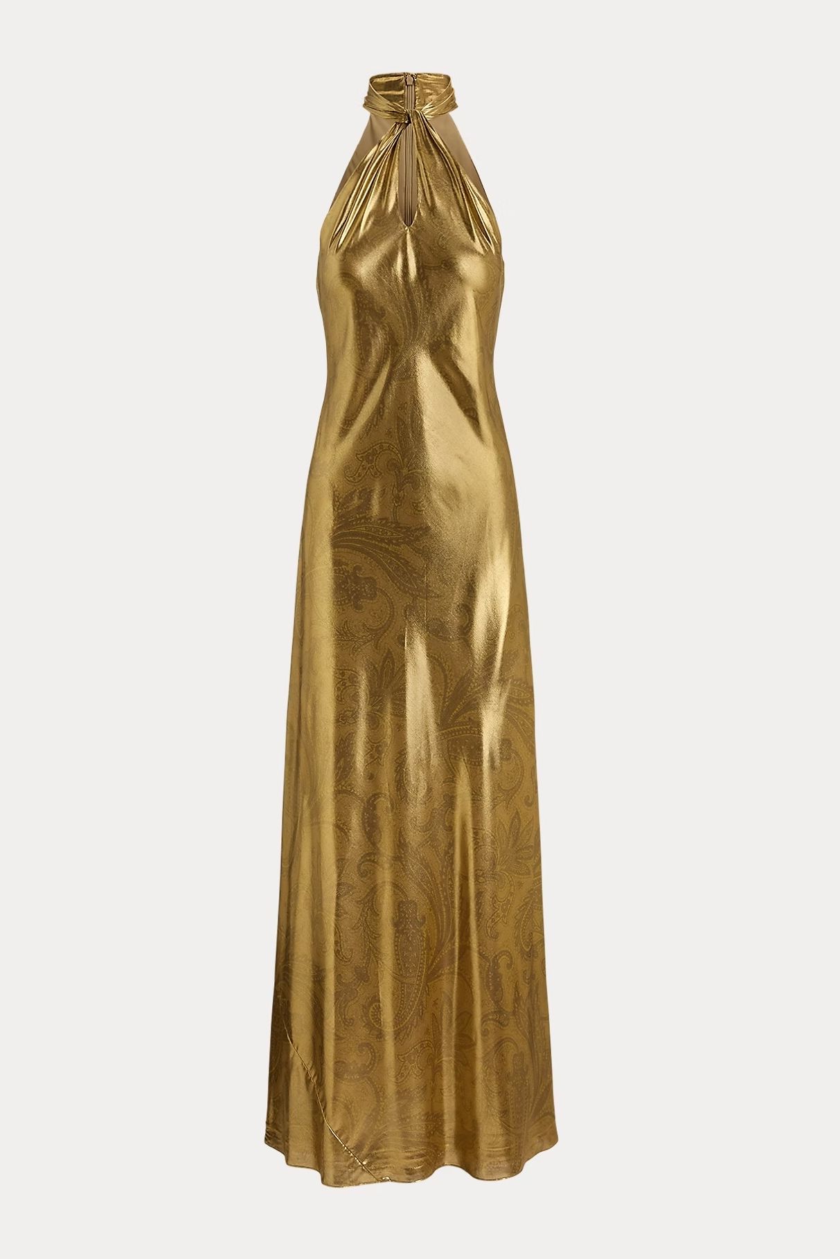 Lauren paisley metallic gown