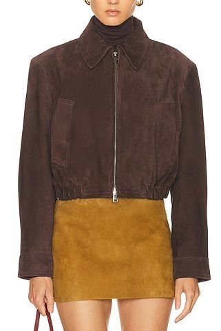 Nahlia Cropped Suede Jacket