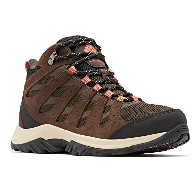 Columbia Women&#039;s Redmond 3 Mid Wp Waterproof Mid Rise Hiking Boots, Brown (cordovan X Dark Coral), 7.5 Uk