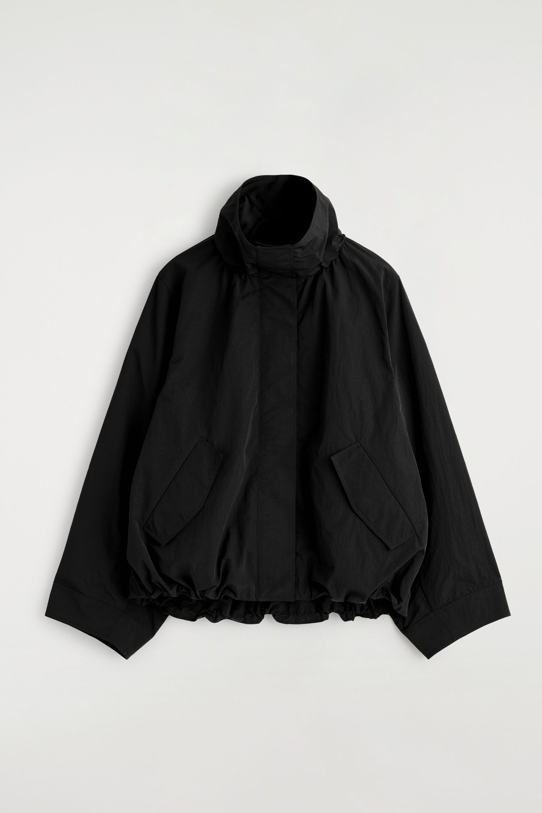 Nylon Mock-Neck Jacket
