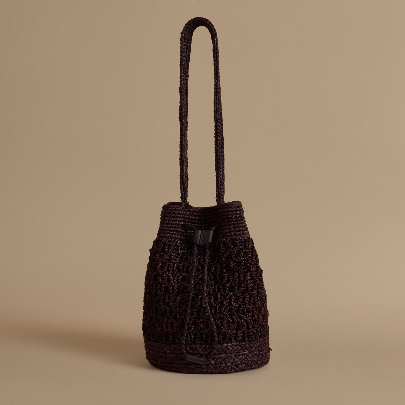 Riviera Raffia Bucket Bag