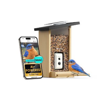 Birdfy Wooden Smart Bird Feeder 