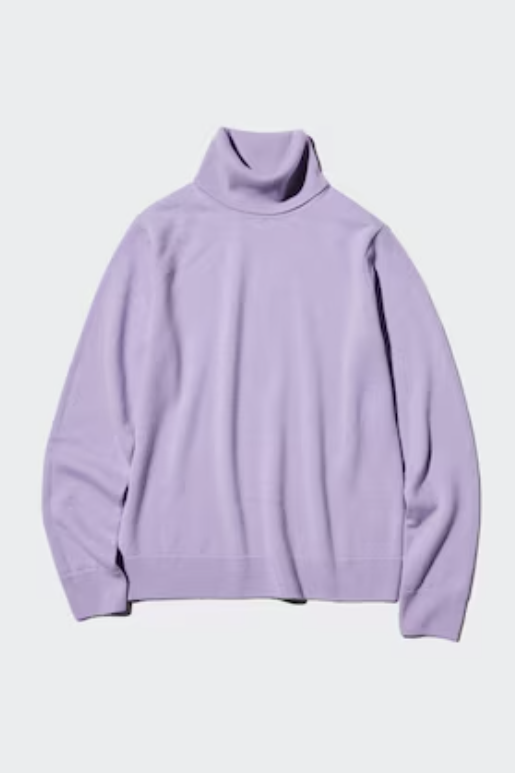 purple turtleneck
