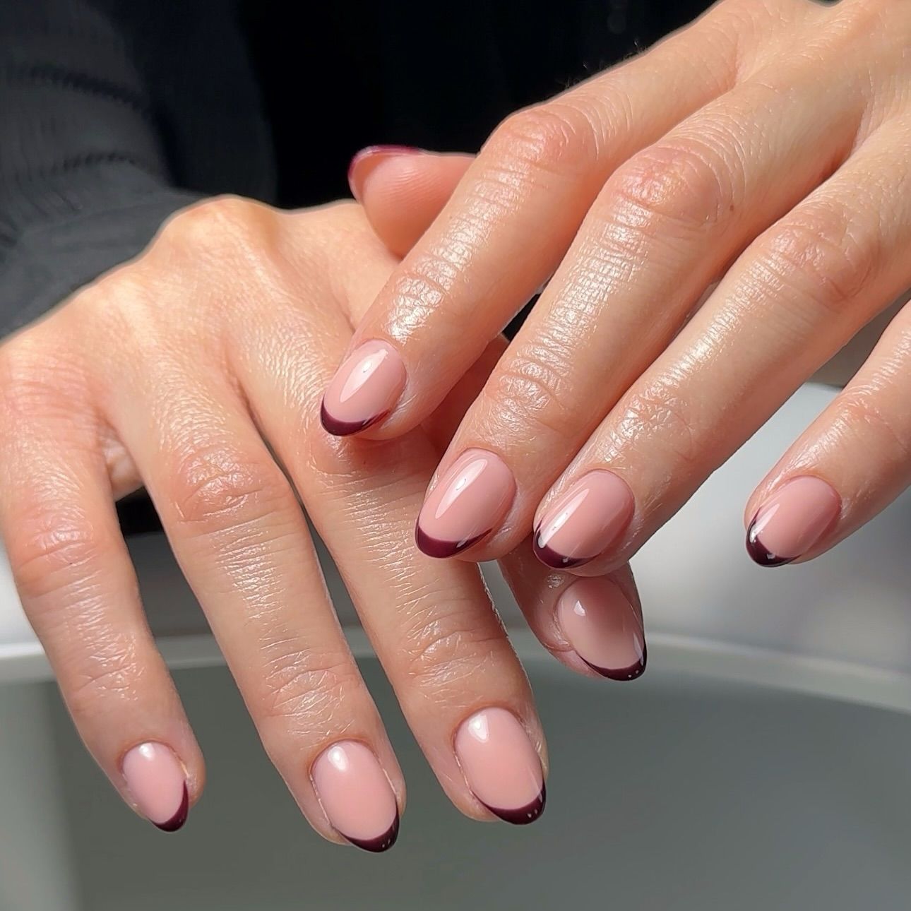 purple manicure