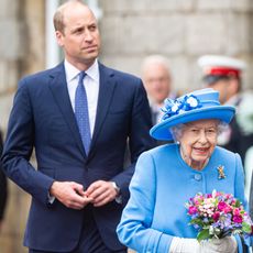 Prince William and Queen Elizabeth
