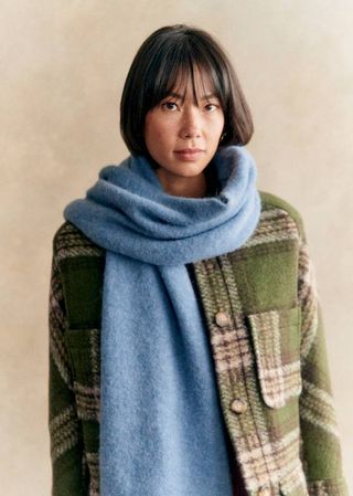 Marianne Scarf - Ice Blue - Baby Alpaca - Sézane