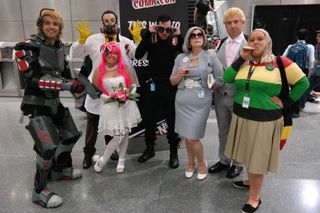 Commander Shepard, Krieger, Krieger's Virtual Girlfriend, Archer, Malory, Ray and Pam (Mass Effect / Archer)