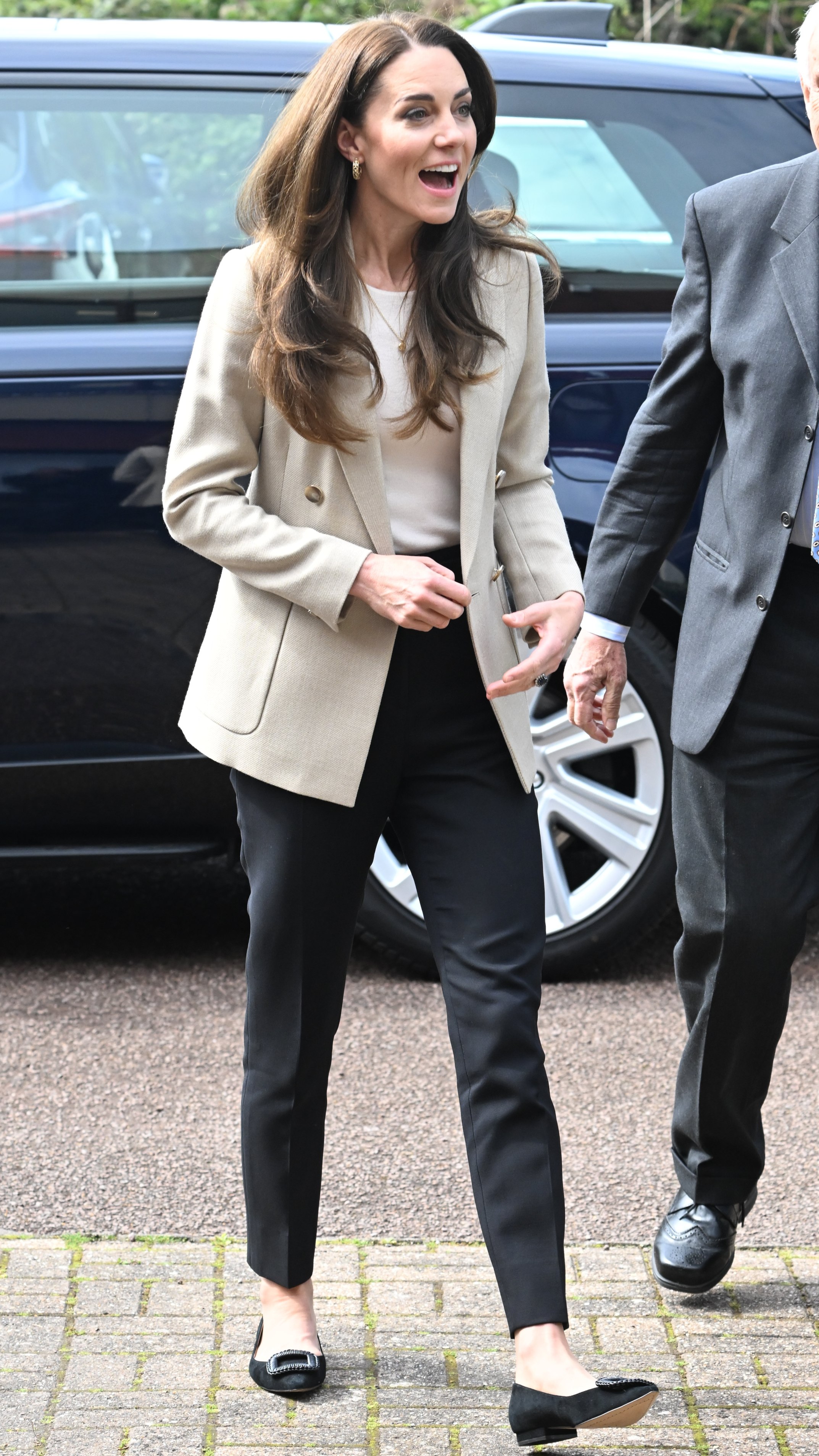 Catherine, Princess of Wales visits The Baby Bank on April 24, 2023