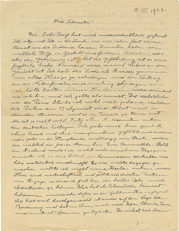 albert einstein letter