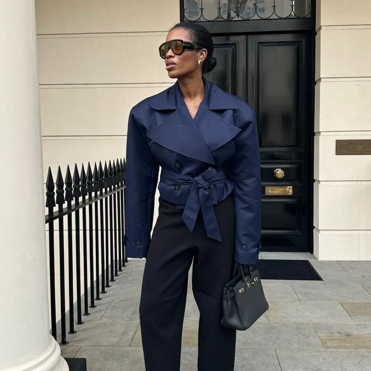 An image of @nlmarilyn wearing one of 2025's jacket trends.