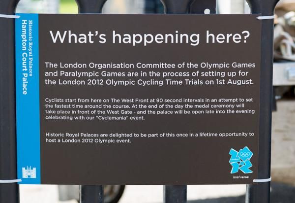 What's happening here? An Olympic time trial, that's what