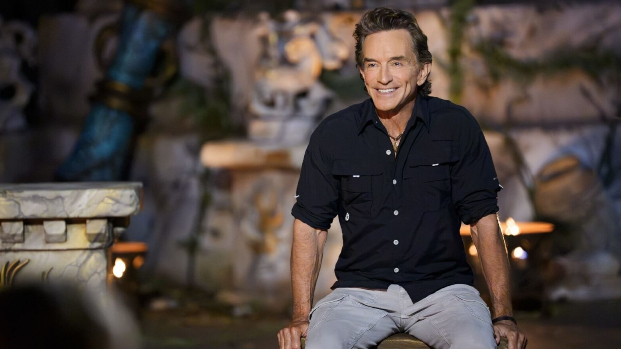 Jeff Probst, the host of Survivor 50