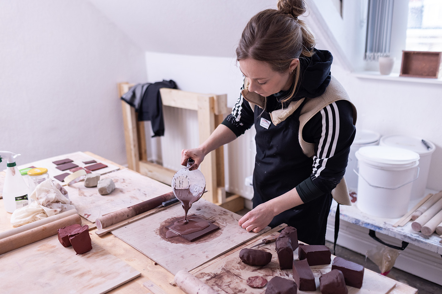 Retrofit House in Birmingham, interiors of home showcasing biomaterials that can be used in home repairs