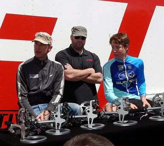 SRAM-sponsored athletes Jeremy Horgan-Kobelski