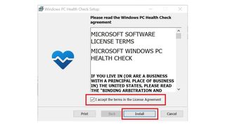 A screenshot of the Windows 11 upgrade checker installer