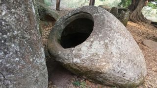 it's not known who carved the thousands of ancient stone jars that .the landscape. Research shows some of them could be more than 3000 years old.