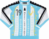 Classic Football Shirts 'Messi Christmas' #19 Messi Argentina Christmas Jumper