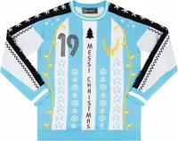 Classic Football Shirts 'Messi Christmas' #19 Messi Argentina Christmas Jumper