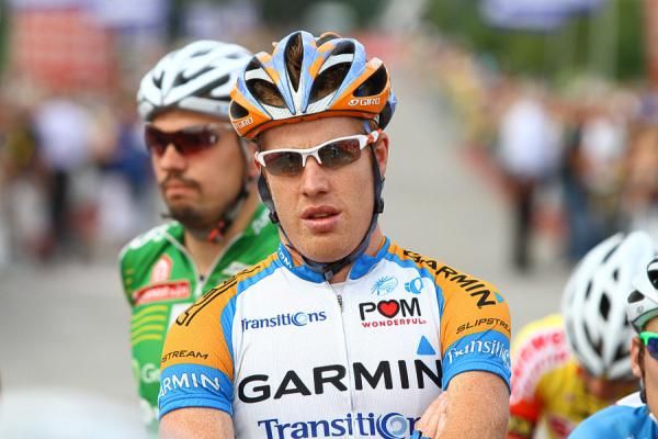Tyler Farrar awaits the start.