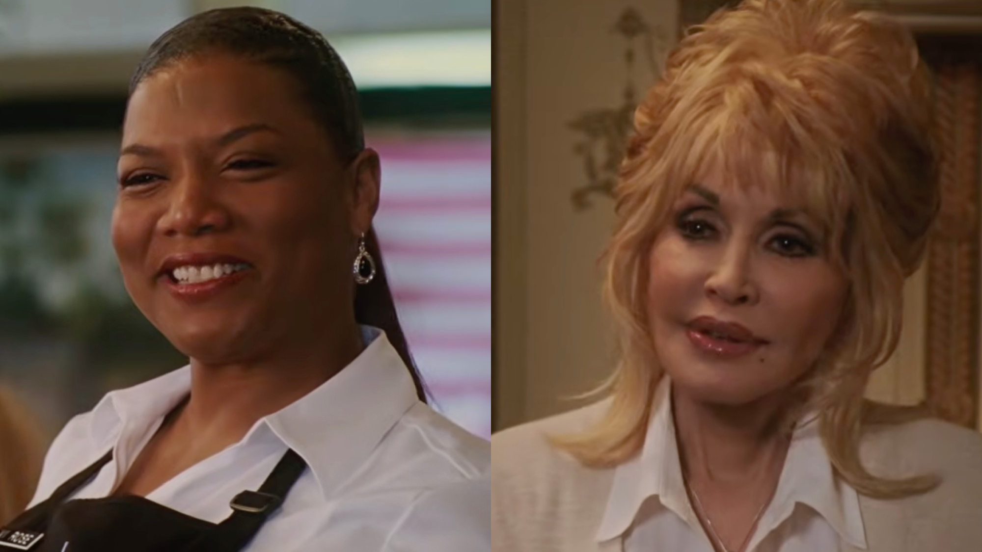 Queen Latifah and Dolly Parton in Joyful Noise.