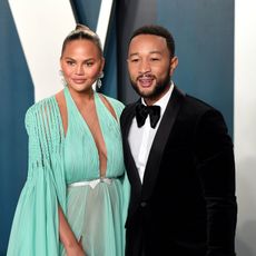 beverly hills, california february 09 chrissy teigen and john legend attend the 2020 vanity fair oscar party hosted by radhika jones at wallis annenberg center for the performing arts on february 09, 2020 in beverly hills, california photo by karwai tanggetty images