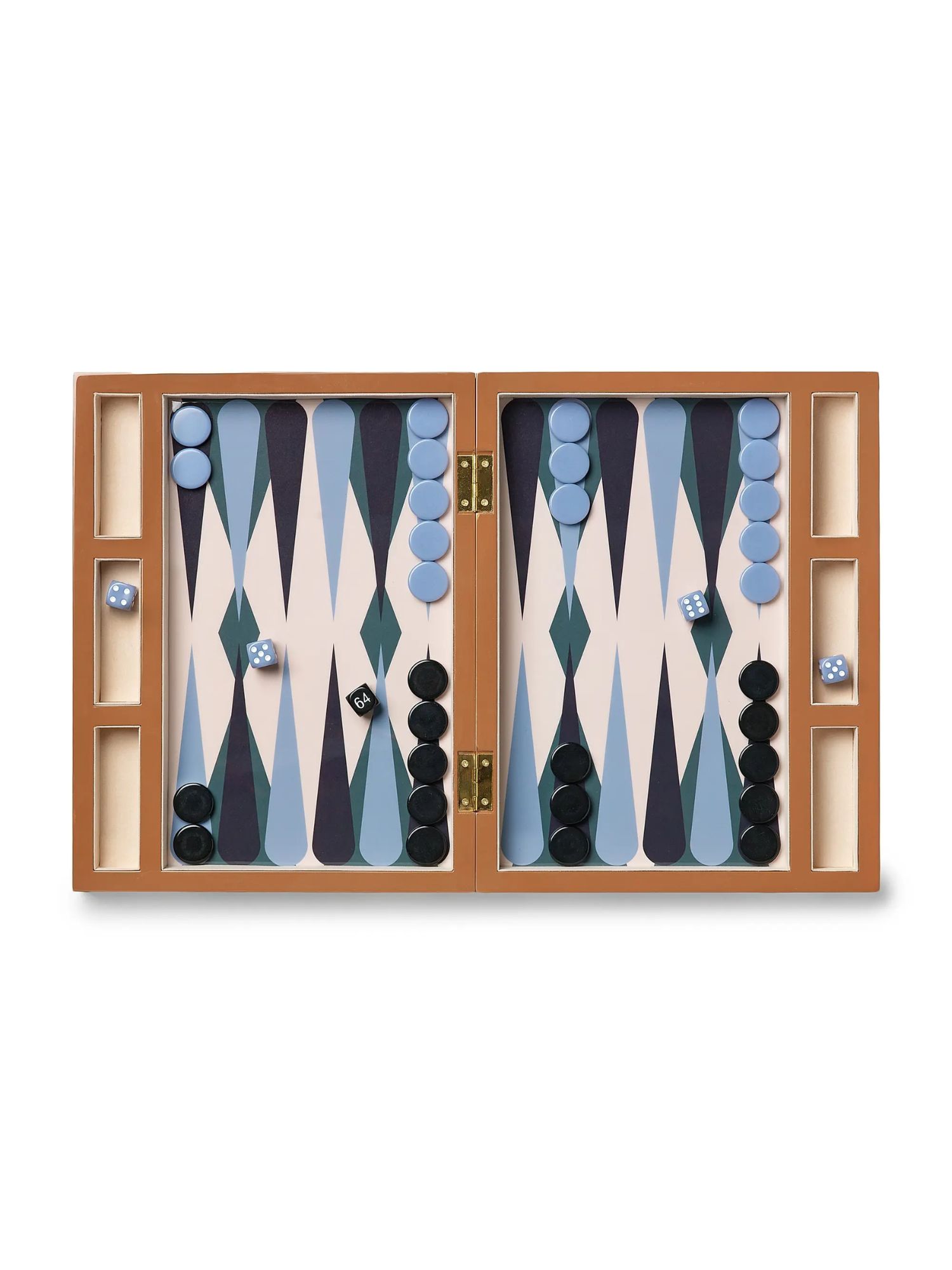 Lacquered Backgammon Set
