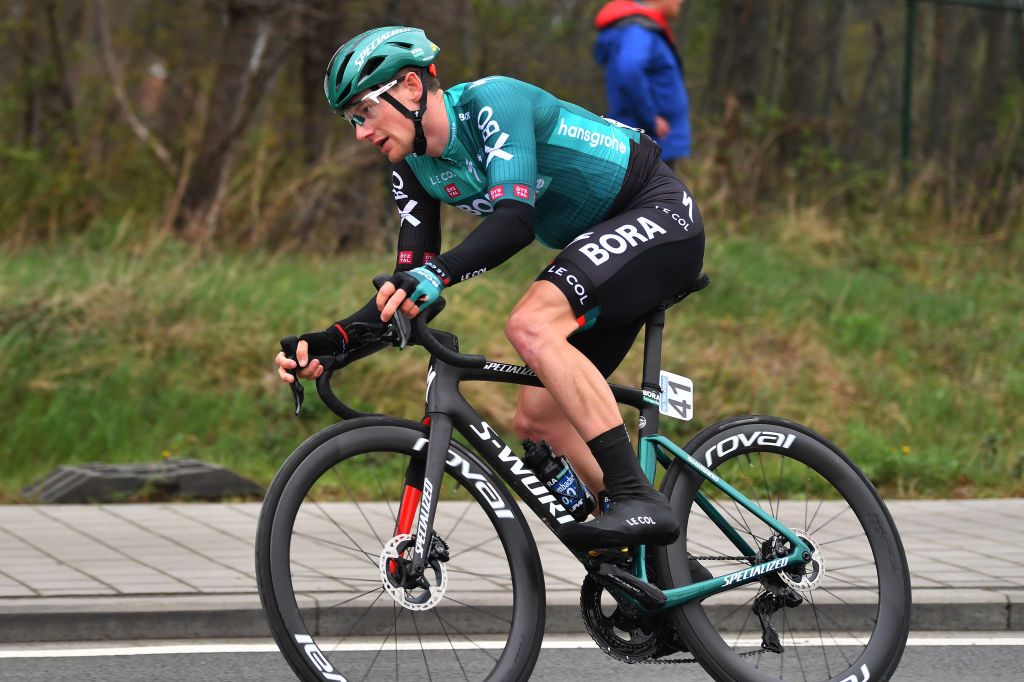SCHOTEN BELGIUM APRIL 06 Sam Bennett of Ireland and Team Bora Hansgrohe during the 110th Scheldeprijs 2022 Mens Elite a 1987km one day race from Terneuzen to Schoten SP22 on April 06 2022 in Schoten Belgium Photo by Luc ClaessenGetty Images