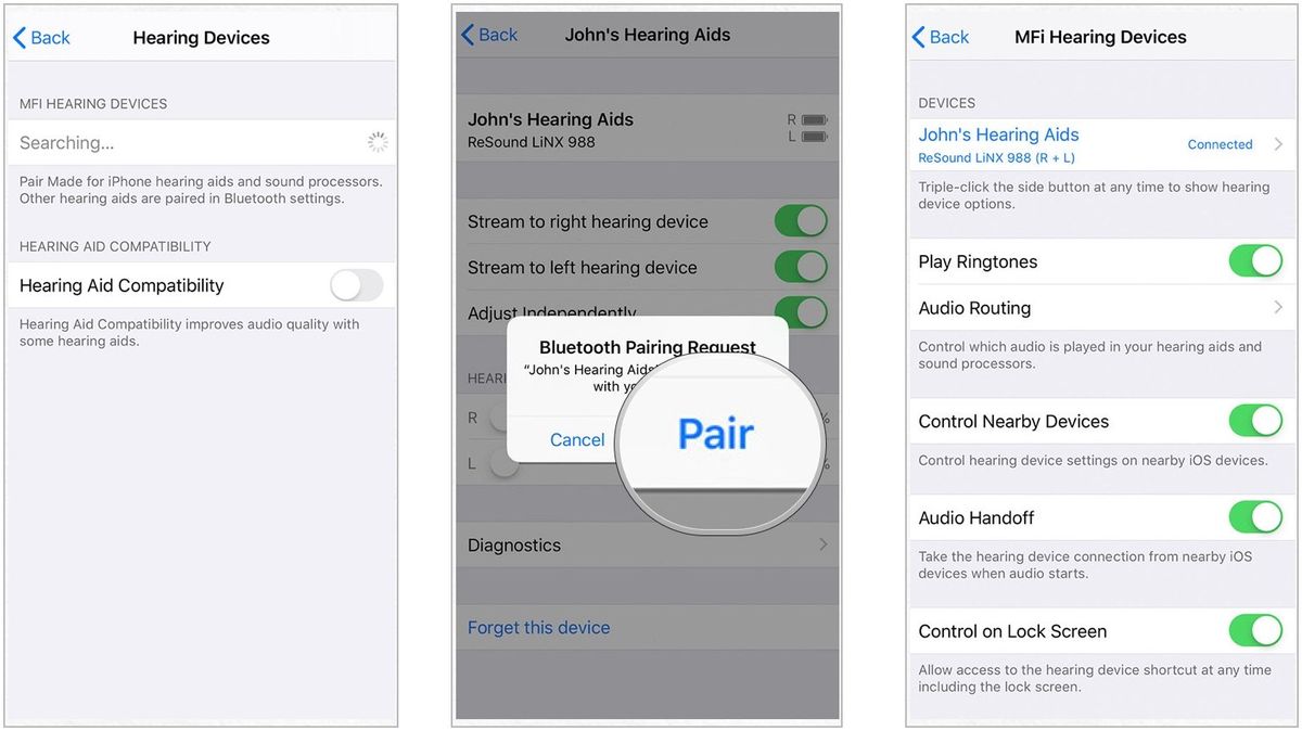 How to connect hearing aids and use audio accessibility on iPhone and