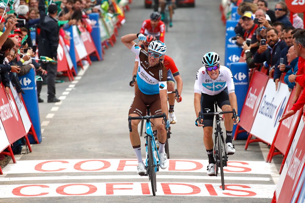 Alexandre Geniez (AG2R La Mondiale) wins stage 12 at the 2018 Vuelta
