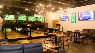 Happy’s Sports Lounge features miniature duckpin bowling, cutting-edge golf simulators, a sports viewing lounge, live music, good drinks and food, and a state-of-the-art audio/video system centered on an expansive and flexible AV over IP system from Key Digital