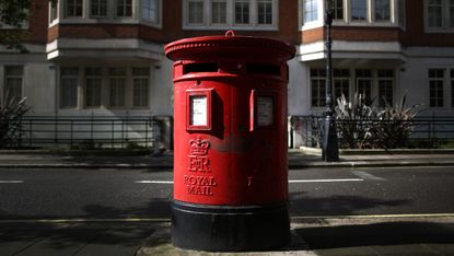 A Royal Mail post box in London