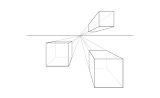 Isometric drawing: one-point perspective