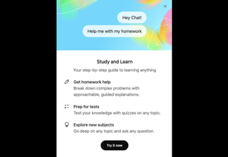 A screenshot of ChatGPT's study mode.