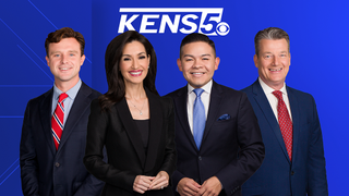 Nate Ryan, Isis Romero, Henry Ramos and Bill Taylor are on the set for KENS.