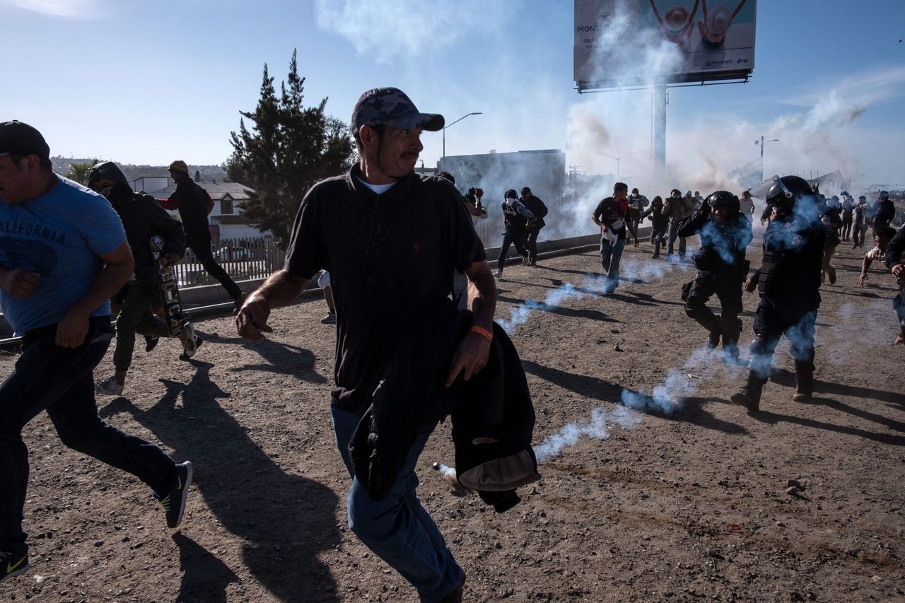 Central American migrants in Tijuana