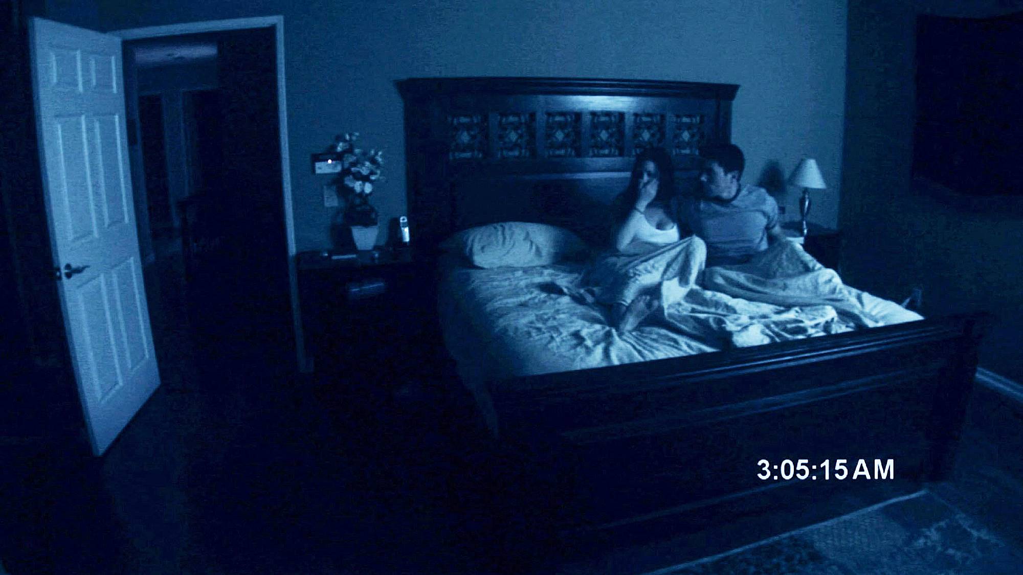 Katie Featherston and Micah Sloat in "Paranormal Activity" movie (2007)