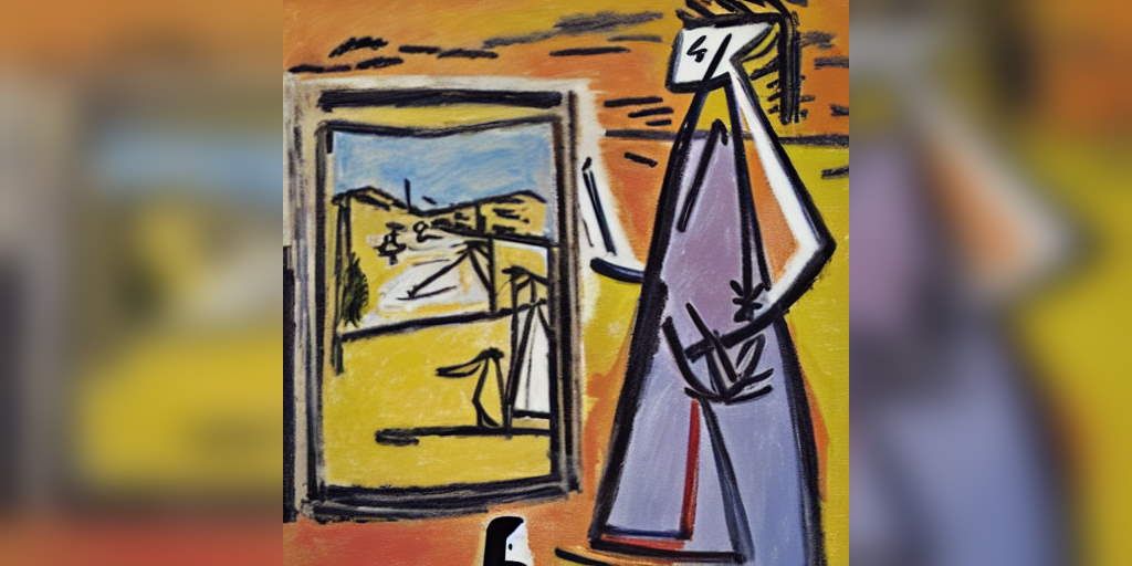 AI generated art in the style of Aharon Kahana