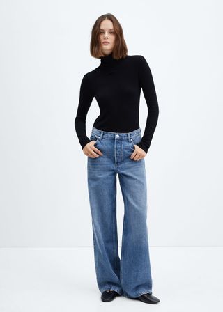 Mango wide leg jeans