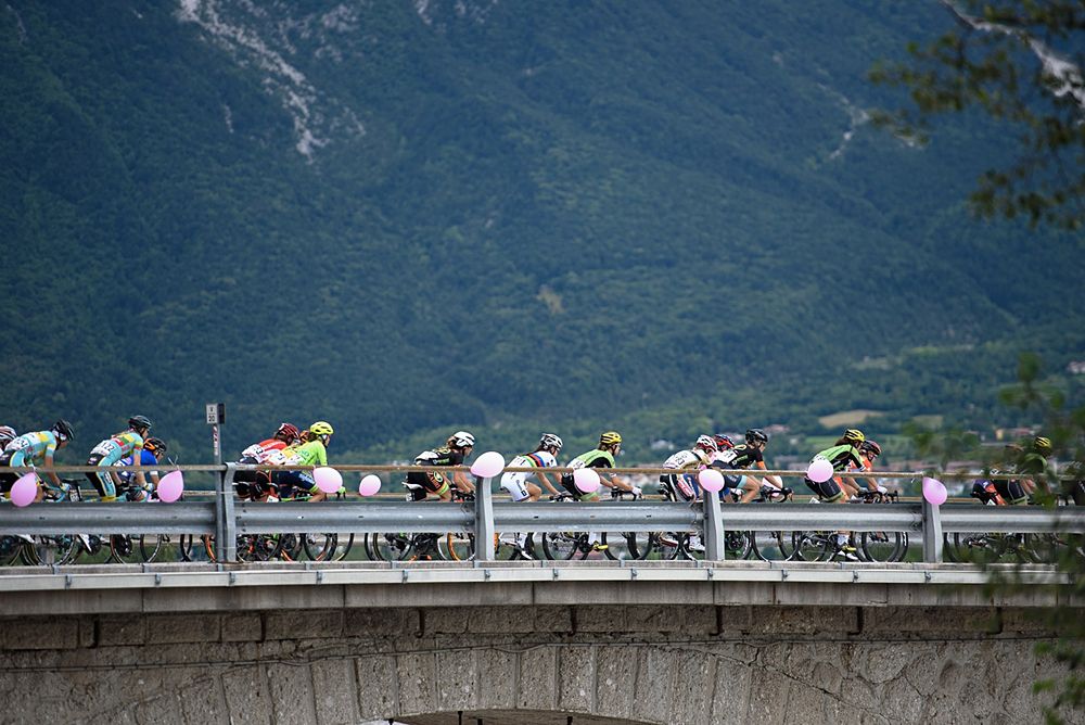 Steep mountains provided the back drop for much of the stage but the big climbs were saved to the final kilometres at Giro Rosa 2016 - Stage 2