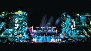 Rolling Stones Steel Wheels tour stage design Mark Fisher