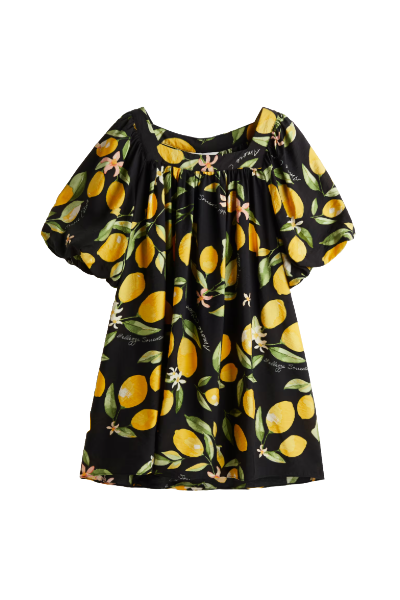 H&M, Balloon-Sleeved Tunic Dress