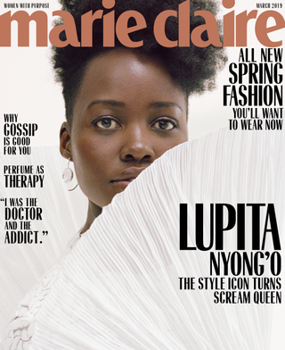Lupita Nyong'o on cover of Marie Claire