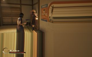 A bug in Silent Hill F shrinks the view into a quarter of the screen, with flickering smears across the rest