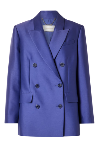 Natura Double-Breasted Wool and Silk-Blend Blazer