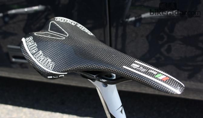 On yesterday&rsquo;s 176km stage into Montpellier, Imanol Erviti (Movistar) opted for a full carbon Selle Italia SLR Tekno saddle