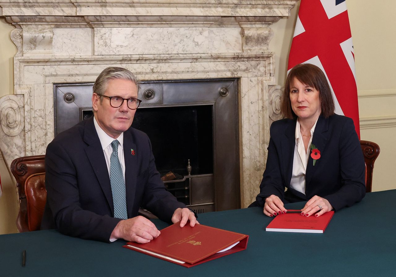 Keir Starmer and Rachel Reeves pictured in Downing Street