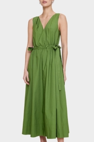 Banana Republic, Twisted Shoulder Poplin Maxi Dress