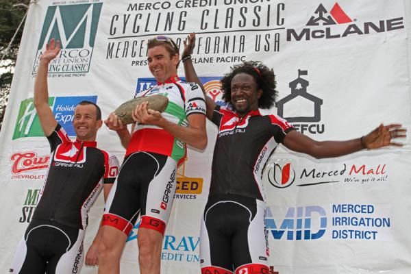 Bahati Foundation celebrate on the podium